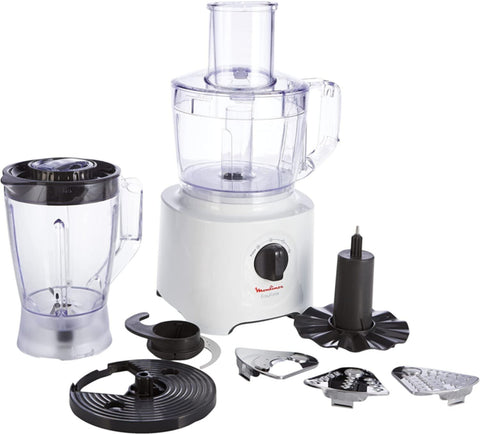 MOULINEX | Food Processor Double Force Compact 800W, 2.Ltr Capacity Bowl, 1.8 Ltr Capacity Blender | FP247127