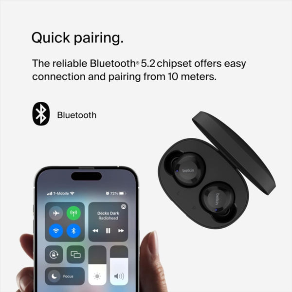 BELKIN | Soundform Bolt True Wireless Earbuds Black | AUC009btBLK