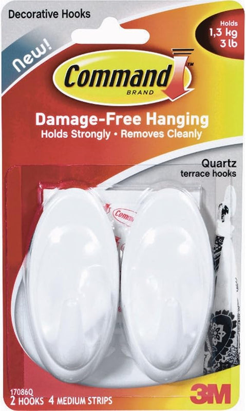 3M | Command Bath Quartz Terrace Hooks 17086Q | 3MC103HHL00019