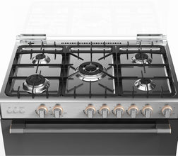 TOSHIBA | Stainless Steel Cooking Range 5 Gas Burners Full Gas Made in Turkey 90cm | F280SCB