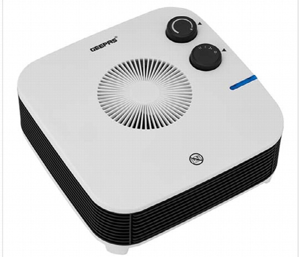 GEEPAS | 2000W Overheat Protection And Adjustable Thermostat Fan Heater | Gfh28539