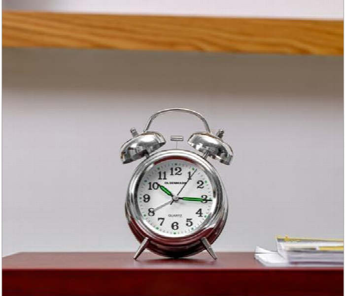 OLSENMARK | Twin Bell Alarm Clock With Light | OMWC1882