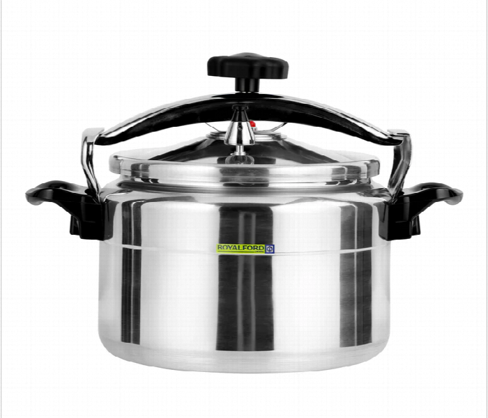 ROYALFORD | 9Ltrs Aluminum Pressure Cooker With Multi Safety Features | RF11175