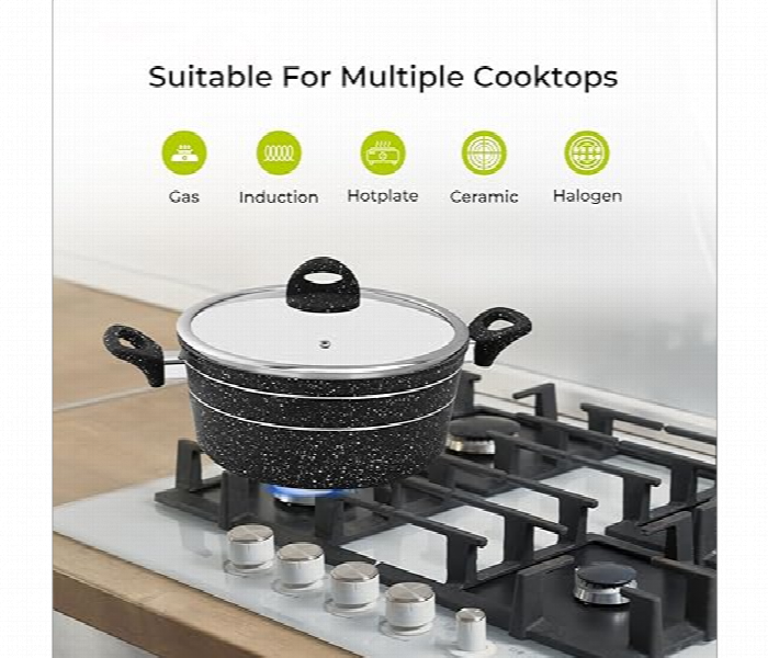 ROYALFORD | Smart Granite 24cm casserole with forged aluminium body | RF11865