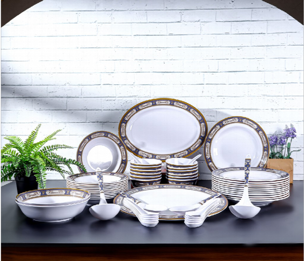 ROYALFORD | Dinner Set  56Pc Melamine Blue | RF12490