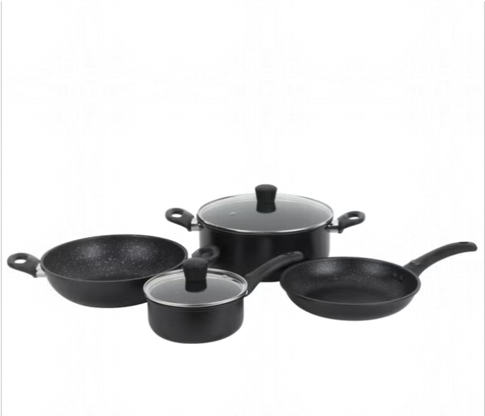 ROYALFORD | Cookware Set Non Stick 6Pc Black | RF12628