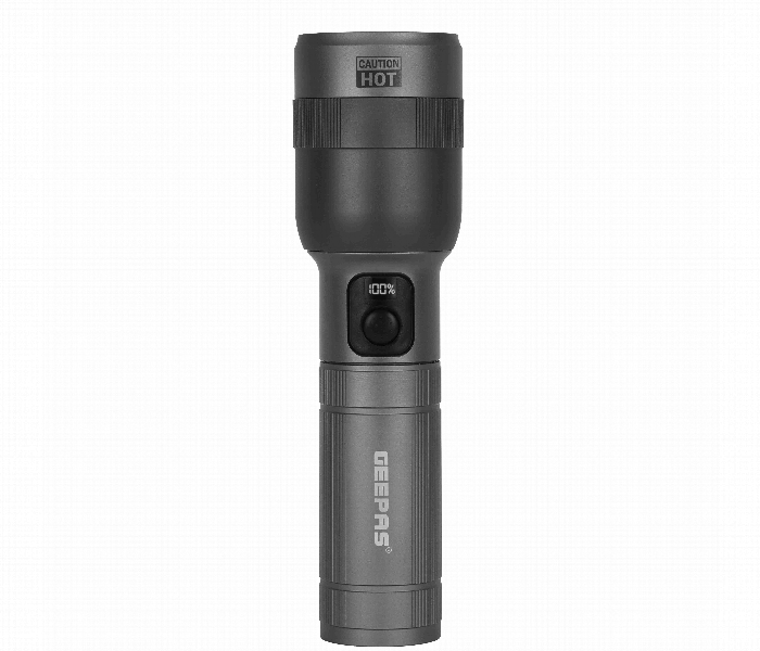 GEEPAS | Digital Zoomable Led Flashlight 60W | Gfl3874Z
