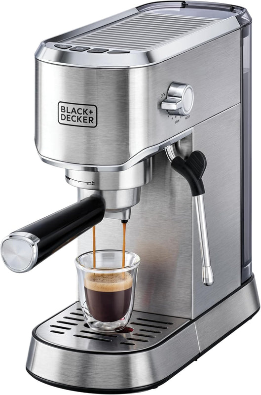 BLACK+DECKER | Espresso Coffee Machine 1450W | ECM150-B5