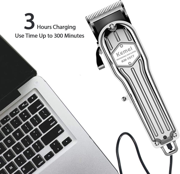 KEMEI | Electric Cordless Rechargeable Hair Trimmer | KM-1977-USB