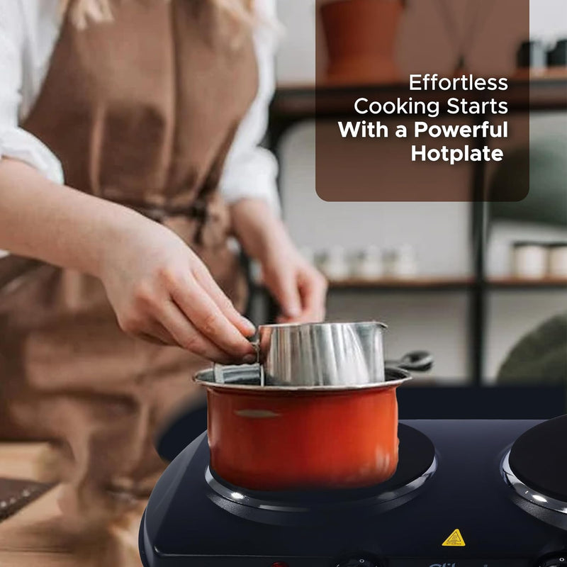 CLIKON | Dual Design Hot Plate Variable Temperature Control 2500W | CK4286