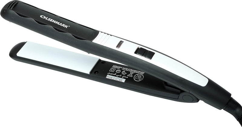 OLSENMARK | Ceramic Hair Straightener Black/White 400grams | OMH4023