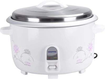 GEEPAS | Electric Rice Cooker 8.0Ltrs 2500.0W White | GRC4322