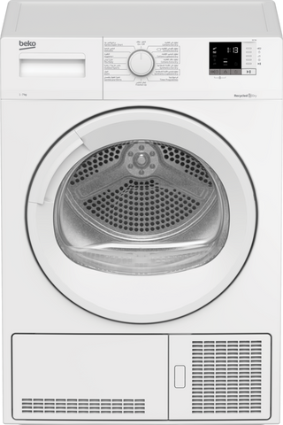BEKO | Condensation Tumble Dryer 7Kg Digital Display White | DC7W