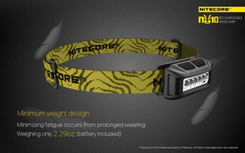NITECORE | Headlamp Series Flashlight 160 Lumens Rechargeable | NU10