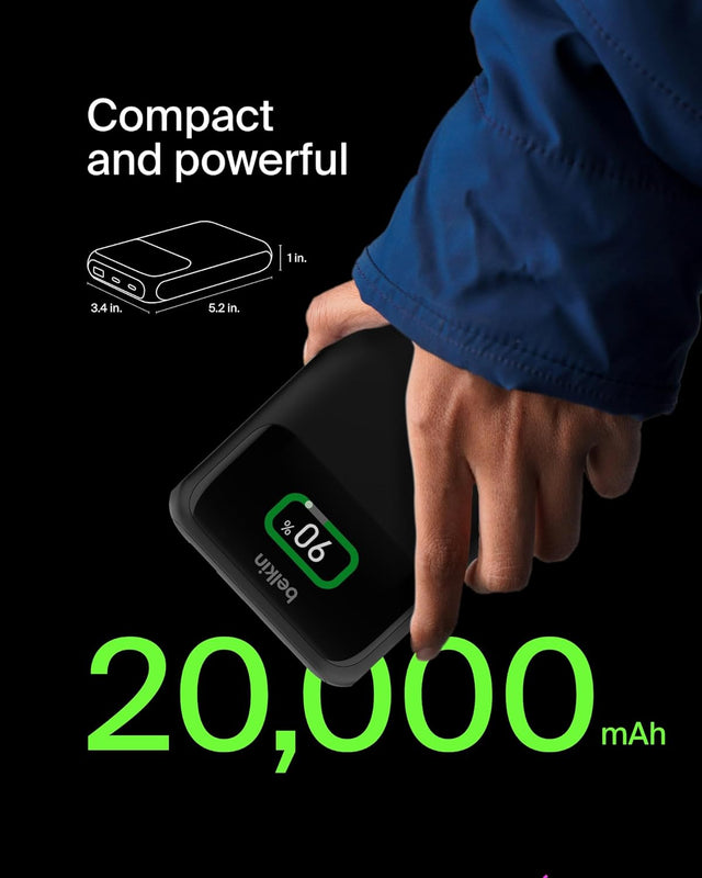BELKIN | BoostCharge Pro 3 Port Laptop Power Bank 65W 20000mAH | TE0222538