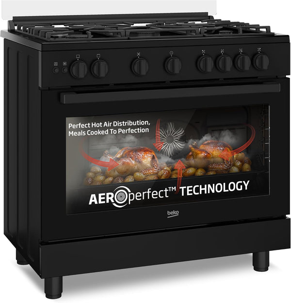 بيكو | موقد غاز قائم بذاته 90×60 سم BGGR11127GBA | TEC-10670