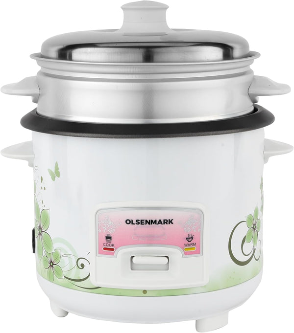 OLSENMARK |  IN 1 Automatic Rice Cooker 500W 1.5L Capacity | OMRC7026