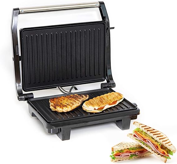 GEEPAS | Stainless Steel Grill Maker 1600W Powerful | GGM5394