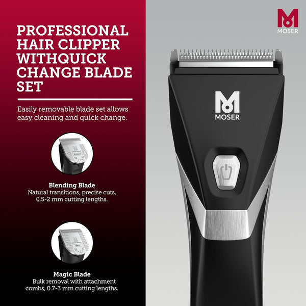 MOSER | Professional Premium Cord/Cordless Hair Clipper 100-240V | 1887-0150