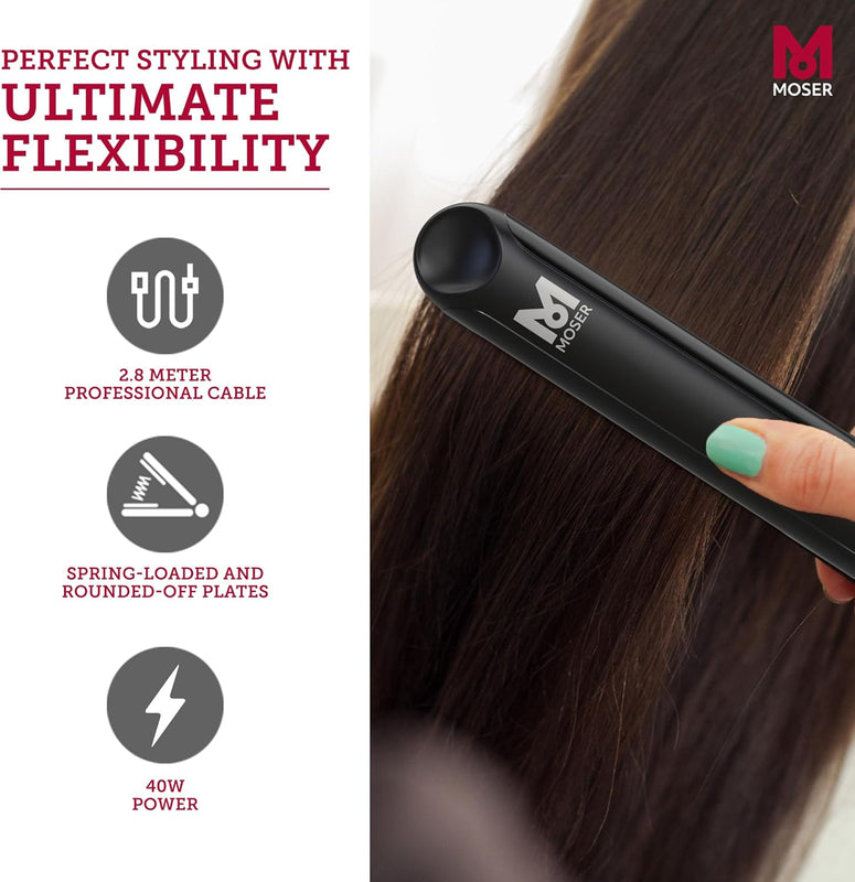 MOSER | Hair Straightener Black 40W | 4417-0150