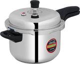 ROYALFORD | 3.0 Ltr Stainless Steel Pressure Cooker Portable Cool Touch Handle With Steam Vent Ideal For Rice Meat & More Multi | RF10184