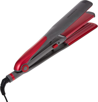 OLSENMARK | Wide Floating Plate 2-In-1 Hair Straightener - Grey And Red | Omh4085