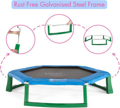 PLUM | 7ft Junior Jumper Trampoline with Enclosure Net Blue | 102402C82