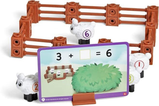 LEARNING RESOURCES UK| Mathlink Cubes Numberblocks Sheep Farm Activity Set | HM96093-UK