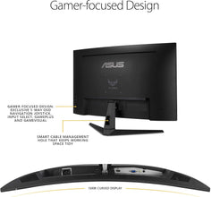 ASUS | TUF Gaming Monitor 32inch Curved  Full HD 1920x1080 Extreme Low Motion Blur VG328H1B | MASITMVG32899