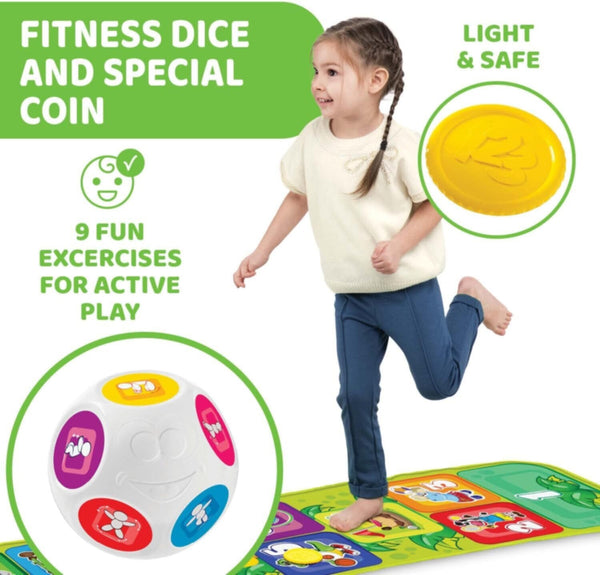 CHICCO | Electronic Hopscotch Jump & Fit Play Mat Multi-Coloured | 9150000000