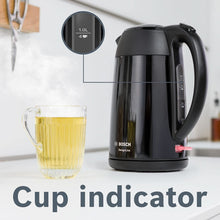 BOSCH | DesignLine 1.7Ltr Kettle Stainless Steel Black | TWK3P423GB