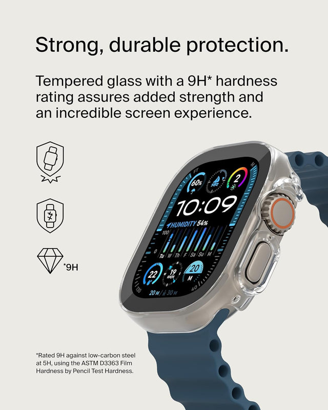 BELKIN | ScreenForce TemperedCurve 2 In 1 Screen Protector For Apple Watch Ultra And Ultra 2 | TE0214437