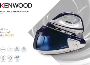 KENWOOD | 2600W Ceramic Steam Station 1.8L | SSP20.000WB