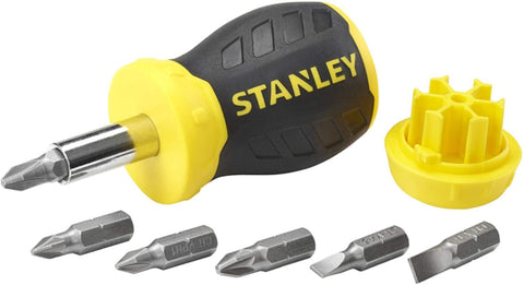 STANLEY | Stubby Multi Bit Screwdriver Set 6Bits | 0-66-357
