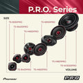 PIONEER | Car Audio Speakers, Full Range, Clear Sound Quality, Easy Installation and Enhanced Bass Response | TS-B351PRO