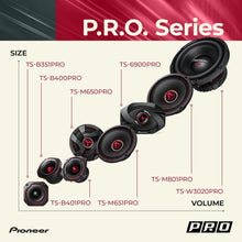 PIONEER | Car Audio Speakers, Full Range, Clear Sound Quality, Easy Installation and Enhanced Bass Response | TS-B351PRO