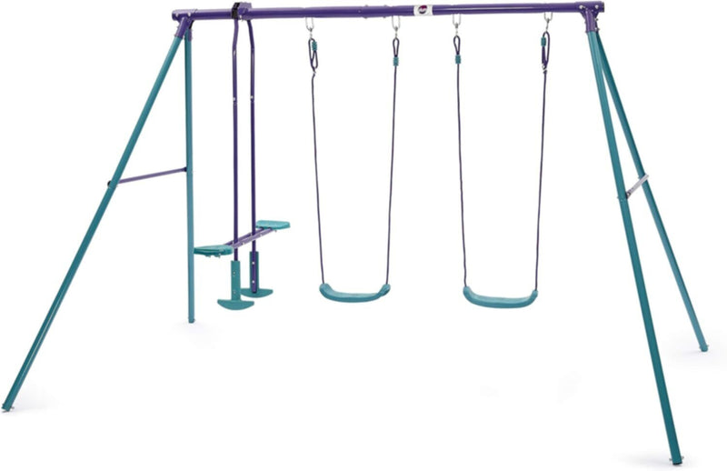 PLUM | Jupiter Double Swing & Glider Set Purple/Teal Age 3-10Yrs | 22102AB82