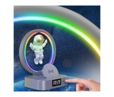 5 in 1 Maglevon Astronaut Wireless Bluetooth Speaker with RGB colour LED lamp Display Clock Wireless Charger and Aux USB TF Memory Slot | JPO6542