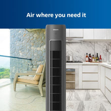 PHILIPS | 5000 Series Bladeless Technology Tower Fan with Touchscreen Panel and Remote Control Black | CX5535/11