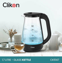 CLIKON | Glass Kettle 1.7L- 1850-2200W | CK5147