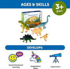 LEARNING RESOURCES UK| Jumbo Dinosaurs - Set 1 (3+ Years) | LER0786