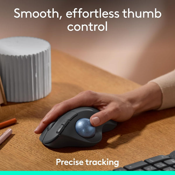 LOGITECH | Ergo M575 Wireless Trackball Mouse Black Medium