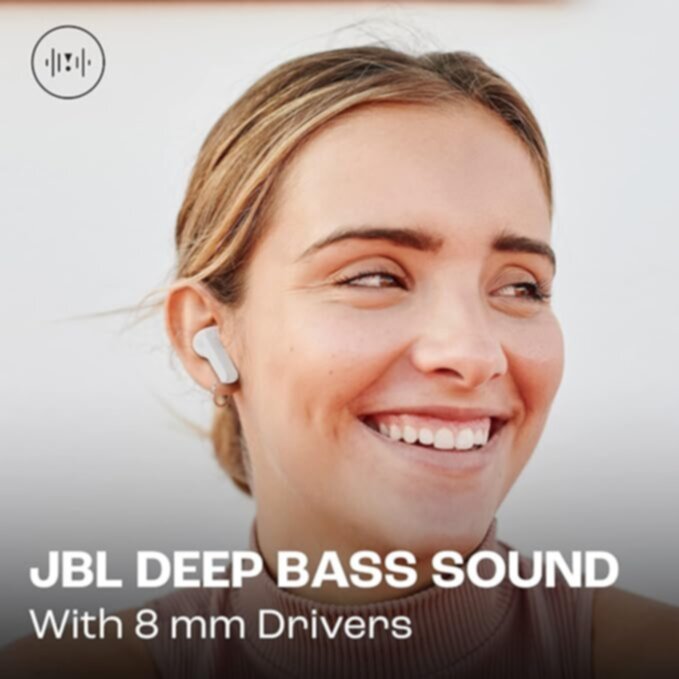 JBL|  Wavebeam White True Wireless Earbuds | 301001000000571