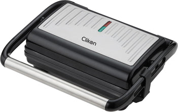 CLIKON | Contact Grill Toaster Non Stick Coated Grill Plate With Stainless Steel Body 800W | CK2470