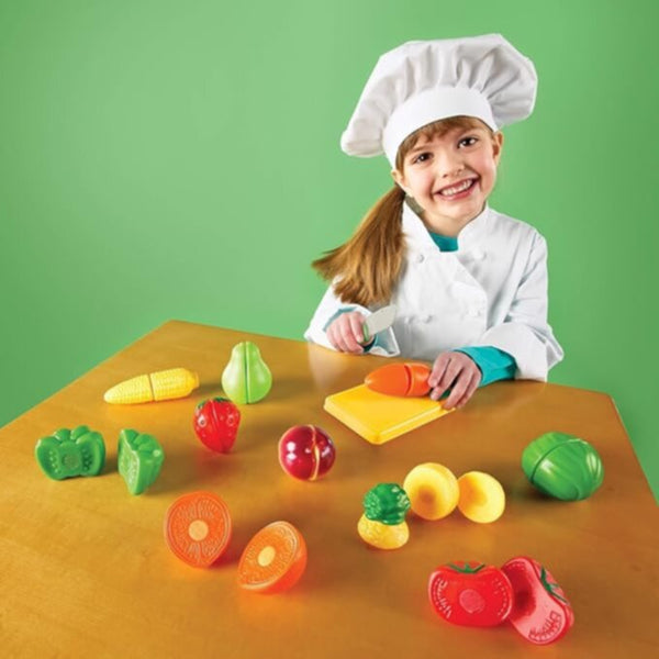 LEARNING RESOURCES UK| Pretend & Play Sliceable Fruits & Veggies | LER7287