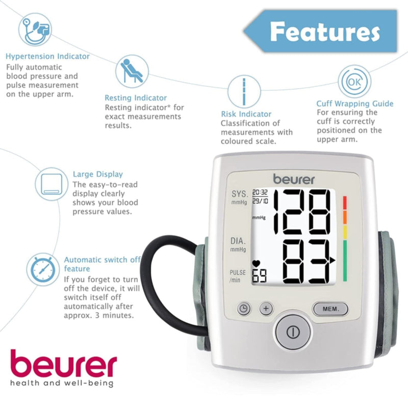 BEURER | Upper Arm Blood Pressure Monitor With Risk Indicator | BM 35