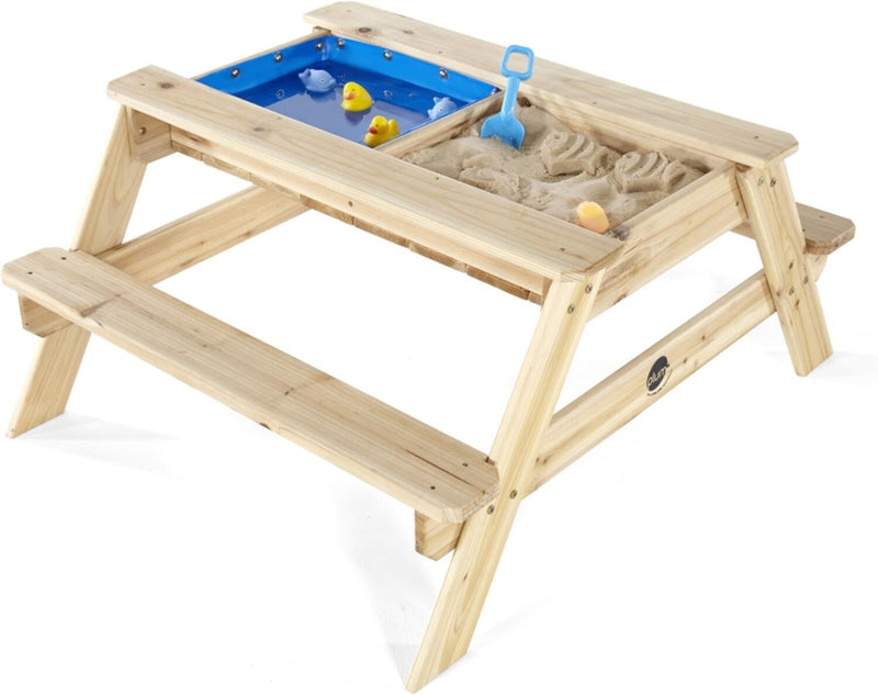 PLUM | Surfside Wooden Sand & Water Picnic Table-Natural Age 18M+ | 100301A108