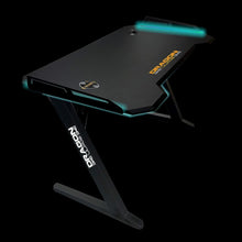 DRAGONWAR | Pro-Gaming Desk-RGB Light Effect + Wireless Phone Charger Black | GT-006-V3