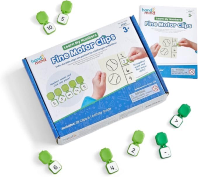 LEARNING RESOURCES UK| Learn My Numbers Fine Motor Clips (3+ Years) | 95381