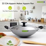 ROYALFORD | Appam Pan With Lid Black 21 cm | RF4952.